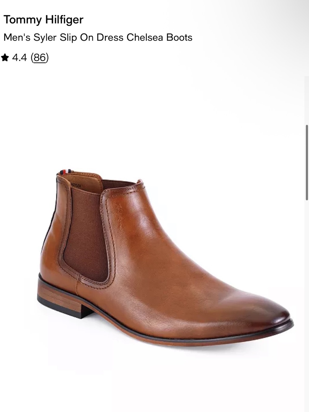 Tommy Hilfiger Brown Leather Chukka Boot